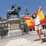 Madrid tourist spanien fahne